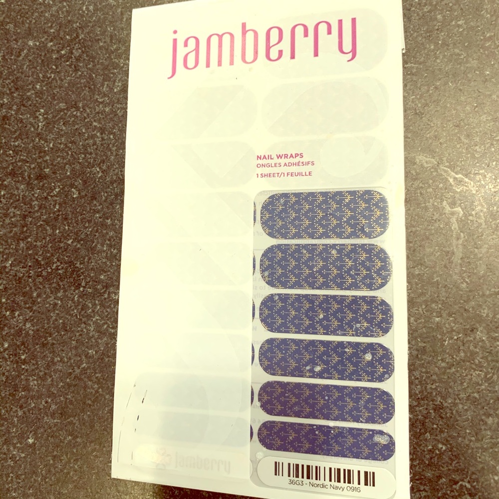 Jamberry Full Sheet - Nordic Navy